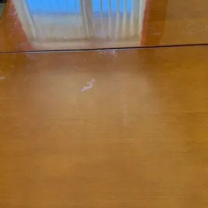 Oval dining table - Mahogany with hidden insert - Image 7