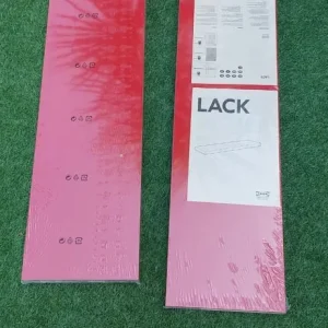 Red IKEA floating shelves - Image 2