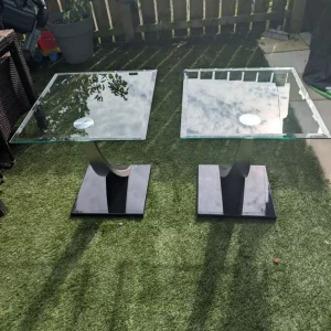 Glass Tables x 2 - Image 2