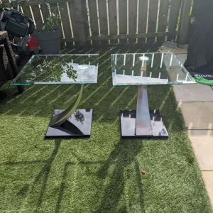 Glass Tables x 2 - Image 4