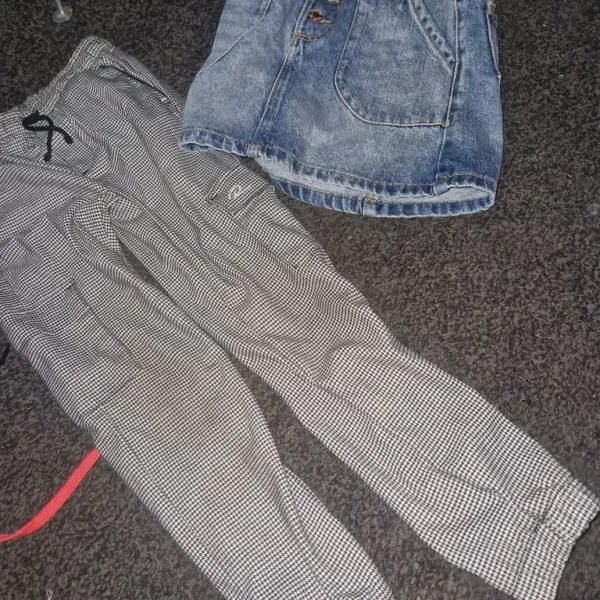 Skirt and trousers