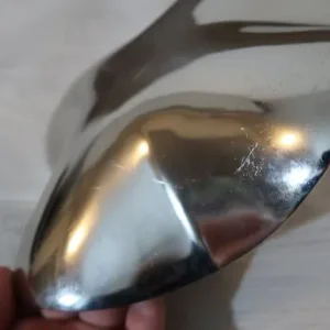 Silver Manta Ray Metal Bowl with Flowing Curves - Image 7