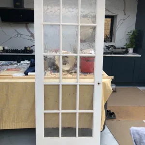 Glazed internal door white