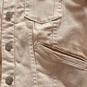 Denim Jacket By F & F Short Pink Size 10 With Stretch - Image 3