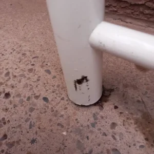 3FT WROUGHT IRON CREAM HEADBOARD - Image 2