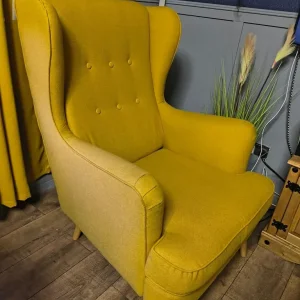 2x Habitat wingback armchairs - Image 3