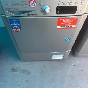 INDESIT 8KG SILVER CONDENSER DRYER