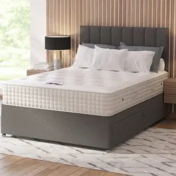 Double Divan Bed with Mattress and Storage