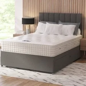 Double Divan Bed with Mattress and Storage