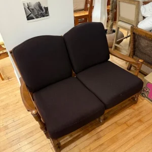 Brown Fabric Sofa - Image 4