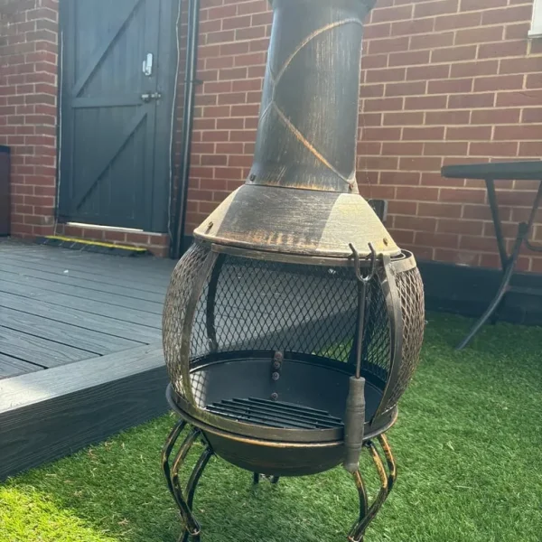 Medium Steel Chiminea -- Unused