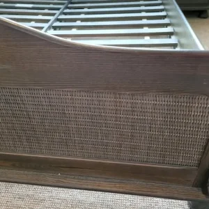 Polish oak king bed frame - Image 3