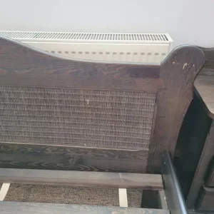 Polish oak king bed frame - Image 5