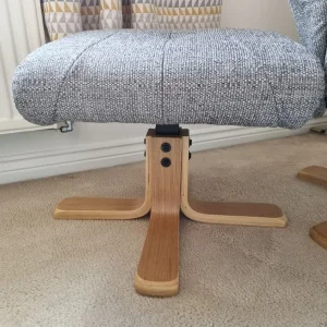 Swivel chair with footstool - Image 7