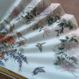 Chinese inspired gilt-edged trinket dish - Image 2