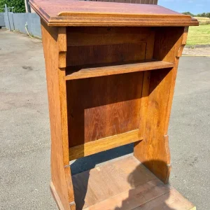 Antique Oak Church Lectern – Gothic Style - Image 2