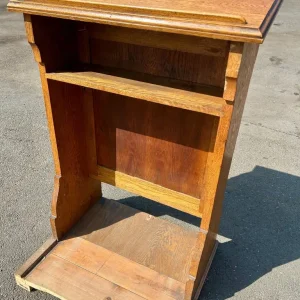 Antique Oak Church Lectern – Gothic Style - Image 5