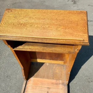 Antique Oak Church Lectern – Gothic Style - Image 6