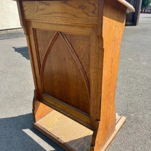 Antique Oak Church Lectern – Gothic Style