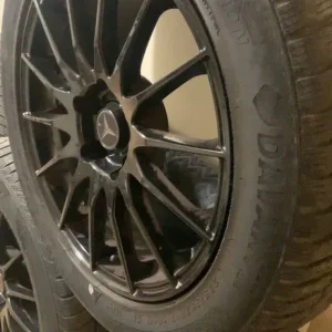 X4 Mercedes Benz black alloy wheels with tyres - Image 5