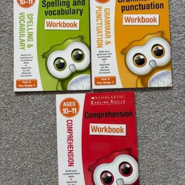 New recorder and used English workbooks