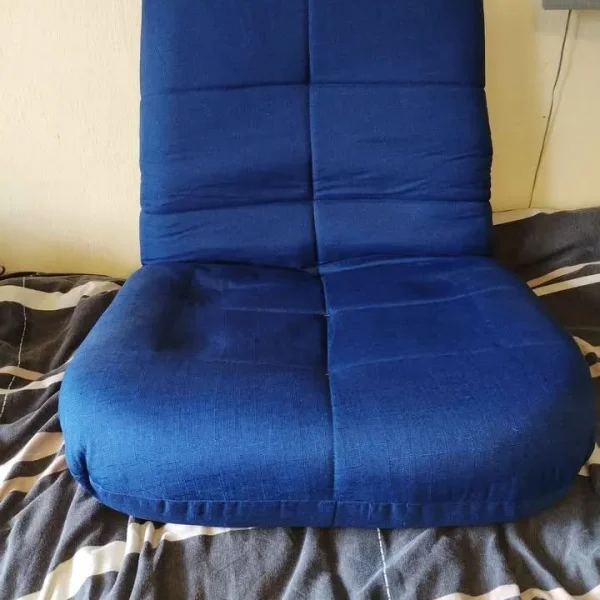 Gaming chair cushioned, not much used, adjustable back