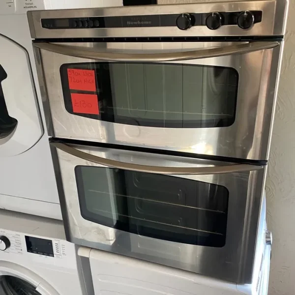 Silver New Home 72cm High 59cm Wide Built-in Electric Oven