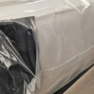 Double 4ft6in divan bed set – natural fabric, no storage, fully assembled - Image 3