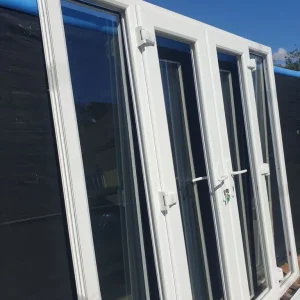 UPVC French Patio Doors with Side Windows - Image 2