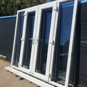 UPVC French Patio Doors with Side Windows - Image 8