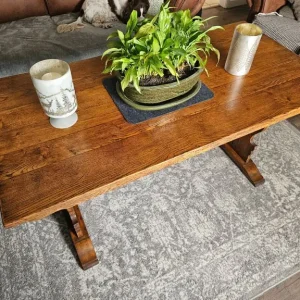 Antique solid oak refectory table - Image 8