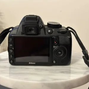 Nikon D3100 with 18-55mm and 35mm lens, tripod, bag - Image 8