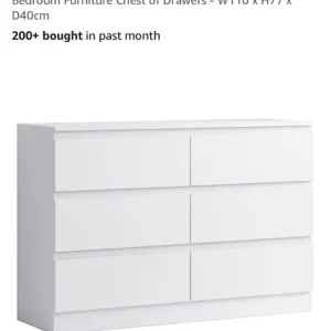 White chest of draws