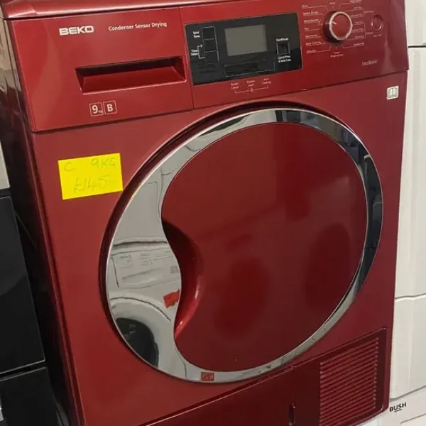 red beko 9kg condenser dryer with electronic display