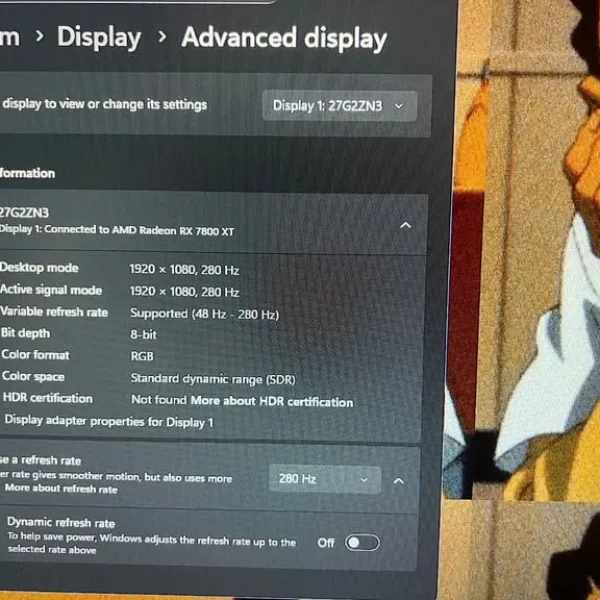 AOC 280Hz 27inch Monitor