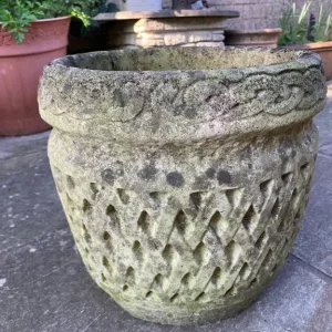 Garden stone pot