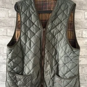 Barbour shooting vest gilet large