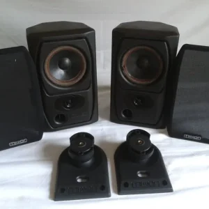 Mission Model 73 Bookshelf Speakers with Original Wall Brackets - Image 3