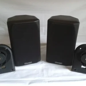 Mission Model 73 Bookshelf Speakers with Original Wall Brackets