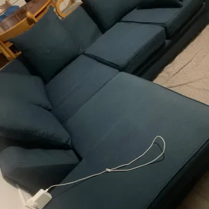 Darcy Corner Sofa Teal Colour - Image 2