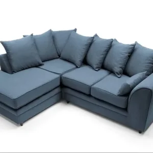 Darcy Corner Sofa Teal Colour - Image 4