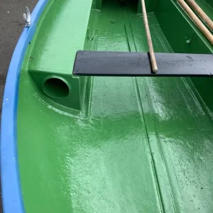 12 ft fibreglass boat oars and galvanised trailer - Image 3