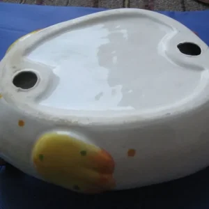 Chicken Themed Dish with a Small Crack - Image 4