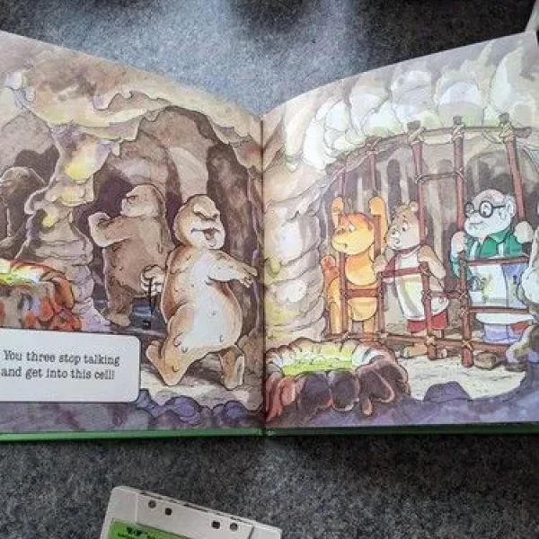 Teddy Ruxpin book and cassette Teddy and the mudblups