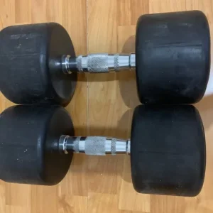 Two 17.5kg dumbbells - Image 2