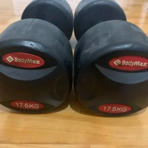 Two 17.5kg dumbbells