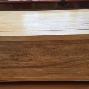 Solid wood coffee table with storage space