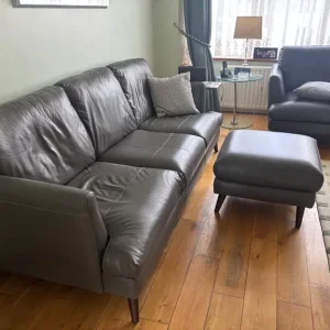 Grey Leather 4 Piece Suite from Sofology - Image 2