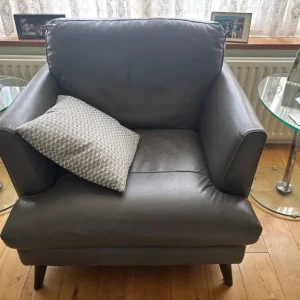 Grey Leather 4 Piece Suite from Sofology - Image 4