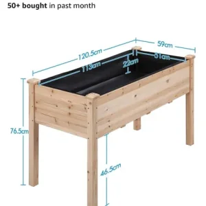 Wooden raised garden planter - Image 2